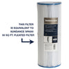 Unicel 50 Sq Ft Hot Tub Filter - part # C-4950, replaces Sundance Spas® 373045 filter