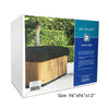 Spa Escort Cover Cap / Spa Bonnet for hot tubs and spas 96"X96" / black