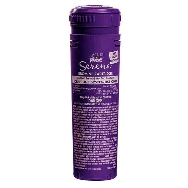 Spa Frog Serene® (Bromine) Cartridge - Purple 7.1 oz - 33% More Bromine