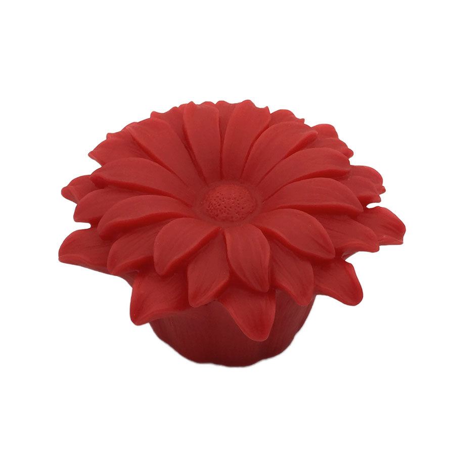 Essentials Floating LED Light-Up Flower for Hot Tubs, Spas, Pools & Bath - Red Flower