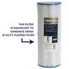 Unicell 50 Sq Ft Hot Tub Filter - part # C-4950, replaces Sundance Spas® 373045 filter