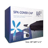 Life® Spa Cover Cap / Spa Bonnet for hot tubs and spas - 89" x 89" / black