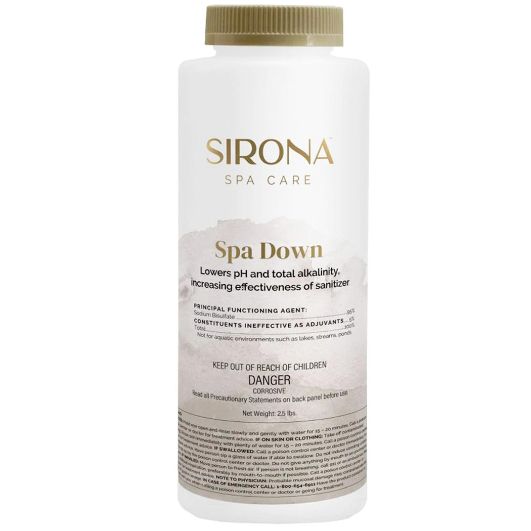 Sirona™ Spa Down 2.5 lbs - pH and Alkalinity Decreaser - part# 82104