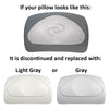 Caldera Spas® Corner Neck Pillow / Headrest (2016-Current) Light Gray #77588